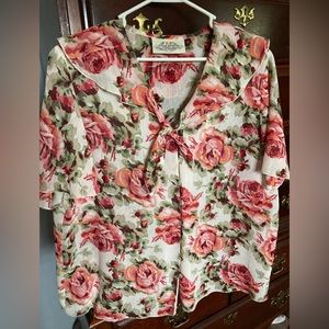 SUSAN BRISTOL FLORAL BLOUSE